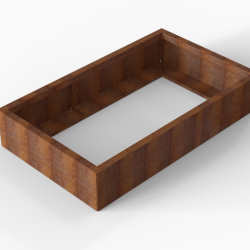 Bloembak Module+ 90x150x28cm | Corten