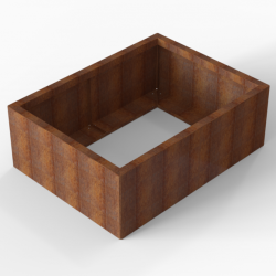 Plantenbak Module+ 90x120x42cm Corten