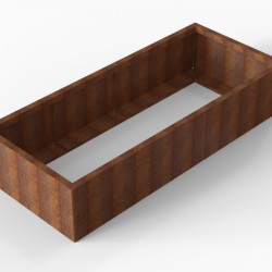 Bloembak Module+ 90x210x42cm | Corten