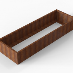 Plantenbak Module+ 90x270x42cm Corten