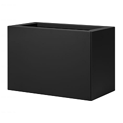 Bloembak vlak - 30x60x40 cm Grafiet zwart