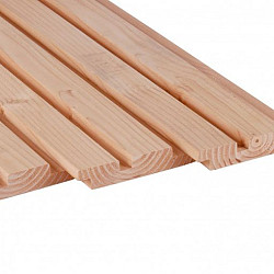 Douglas geschaafd rhombusprofiel 2,7x14,5x300cm onbehandeld