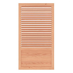 Douglas shutterscherm met paneel 120x224cm onbehandeld