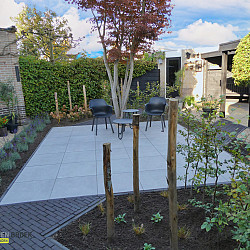 Kastanjehouten Paal Geschild Ø6-8cm 160cm