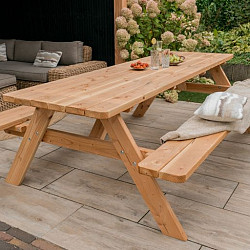 Picknicktafel Wout, Douglas, bladmaat 74x240cm onbehandeld