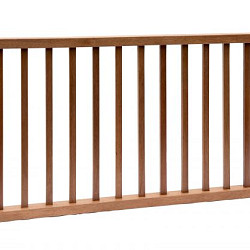 Hardhouten spijlenhek, 180x80cm Frame 4,5x7cm spijlen 2x3cm