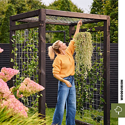 Gaaspaneel met maas 15x15cm stekloos, verzinkte draad, 75x180cm