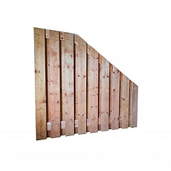 Redvision geschaafd Afbouwscherm 19-planks 16mm 180x180/90cm verticaal geïmpregneerd