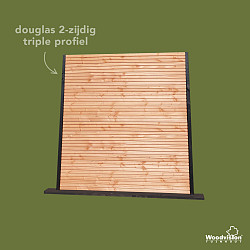 Douglas geschaafd triple profielplank 2,7x14,5x400cm onbehandeld | 2-zijdig