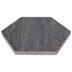 Soft Comfort Zeskanttegel 60/52,5x30x4cm Grijs/Zwart