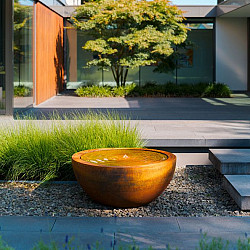 Watertafel BAYOU Ø1000x437mm Corten (CBB2)