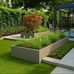 Plantenbak Vlak - 90x300x60cm Taupe