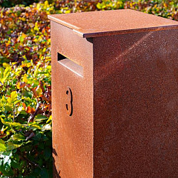 Pakketbrievenbus Corten - CASE 500x400x1200 (PCC1.2)
