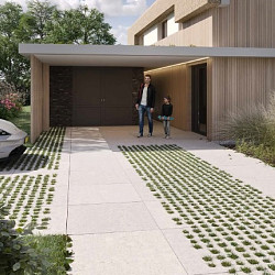 Artistone  Oud Hollands Weave Binnenhoek 100x100x10cm Antraciet