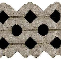 Grastegel 41x61x10cm Grijs