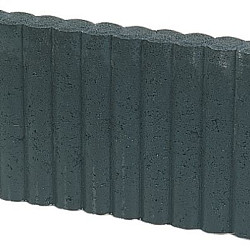 Palissadeband Rond 6x40x50cm Zwart