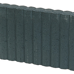 Palissadeband Rond 6x40x50cm Zwart