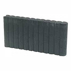 Palissadeband Rond 6x40x50cm Zwart
