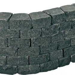 Pilestone trapezium 23/17x21.5x10cm Coal