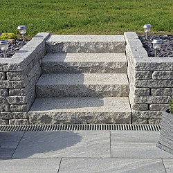 Stapelblok Graniwall Grey Rockface 40x16x8cm