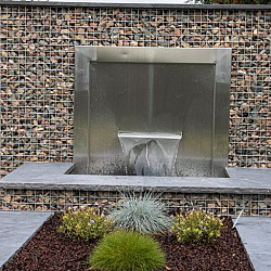 Afdekplaat-Vijverrand met waterkering Chinees hardsteen Rockface 100x35x4cm