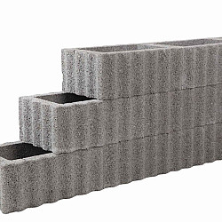 Kubusflor Grijs 40x30x25cm