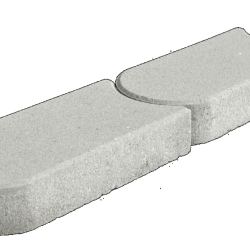 Kantsteen graskant Grijs 33x16x4.5cm