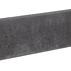 Graskantband Ronde kop 5x25x100cm Zwart