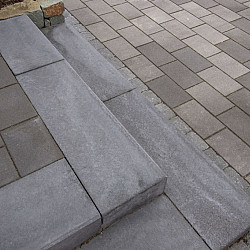 Traptrede 100x35x15cm glad Zwart