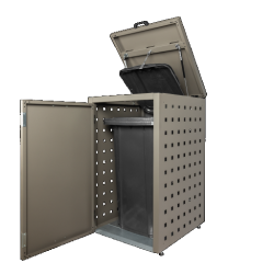 Kliko-ombouw met klep Taupe 120 liter