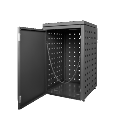 Kliko-ombouw met vaste deksel Grafietzwart 240 liter