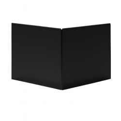 Uitwendige hoek Kantopsluiting Single & Single flex 10cm Grafiet zwart