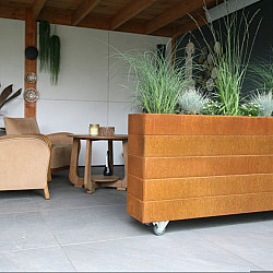 Plantenbak Modulair Corten 240x60x56cm