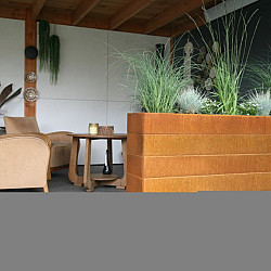 Plantenbak Modulair Corten 300x60x70cm