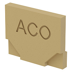 ACO Euroline H100 eindplaat H=97mm