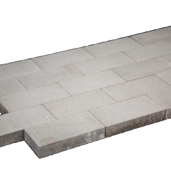 Tuintegel 15x30x5cm Grijs mini facet