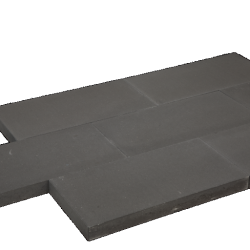 Tuintegel 20x40x5cm Antraciet mini facet