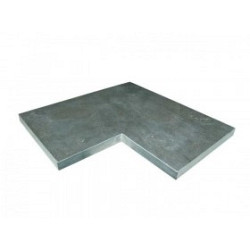 Afdekplaat-Vijverrand Chinees hardsteen 50/15x50x3cm hoekstuk