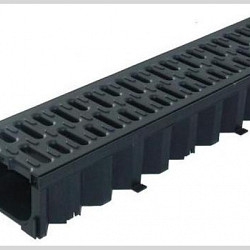 ACO Hexaline gootelement L=1000mm incl. zwart kunststof rooster