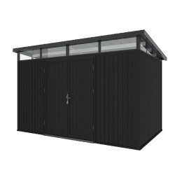 NewTechWood berging Cella met dubbele deur, 344 x 210 cm, Ebony zwart