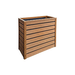 NewTechWood plantenbak, 80 x 85 x 38 cm, Teak.