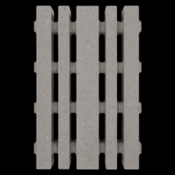 Grastegel Lineair 40x60x12cm Grijs