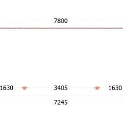 Aanbouwveranda Lucca 7800x3250x2600mm (bxdxh)
