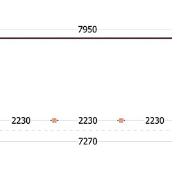 Aanbouwveranda Lucca 7950x3250x2600mm (bxdxh)