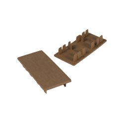 WEOSUN® Brise Soleil eindkap 42x90mm Cedar (12st