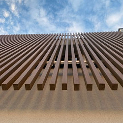 WEOSUN® Brise Soleil Zonweringslamel 42x90mm | Cedar | 390cm | E-klasse