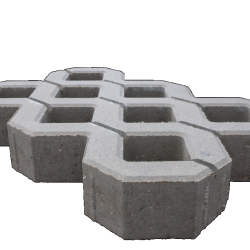 Grastegel 40x60x8cm Grijs