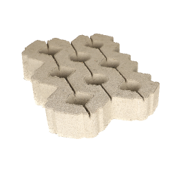 Grastegel 41x61x12cm Grijs VLAK