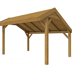 Douglasvision Kapschuur Comfort 400x250cm groen geïmpregneerd