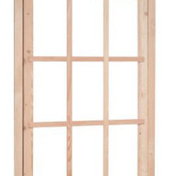 Douglas 9-ruits uitzetraam, 89,8x136,3 cm, groen geïmpregneerd.